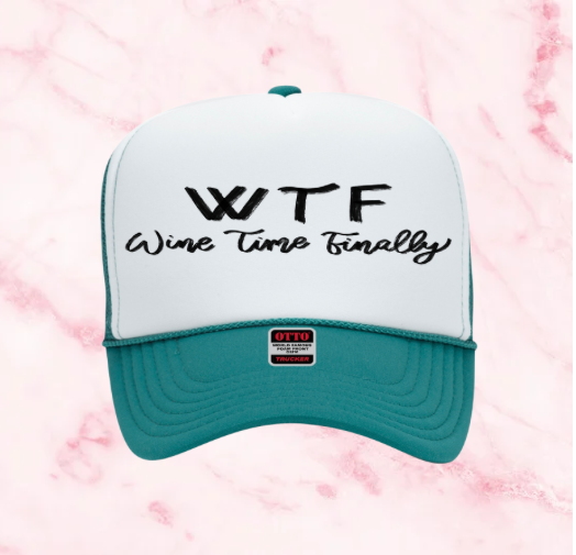 Wine Inspired Graphic Transfer Trucker Hats