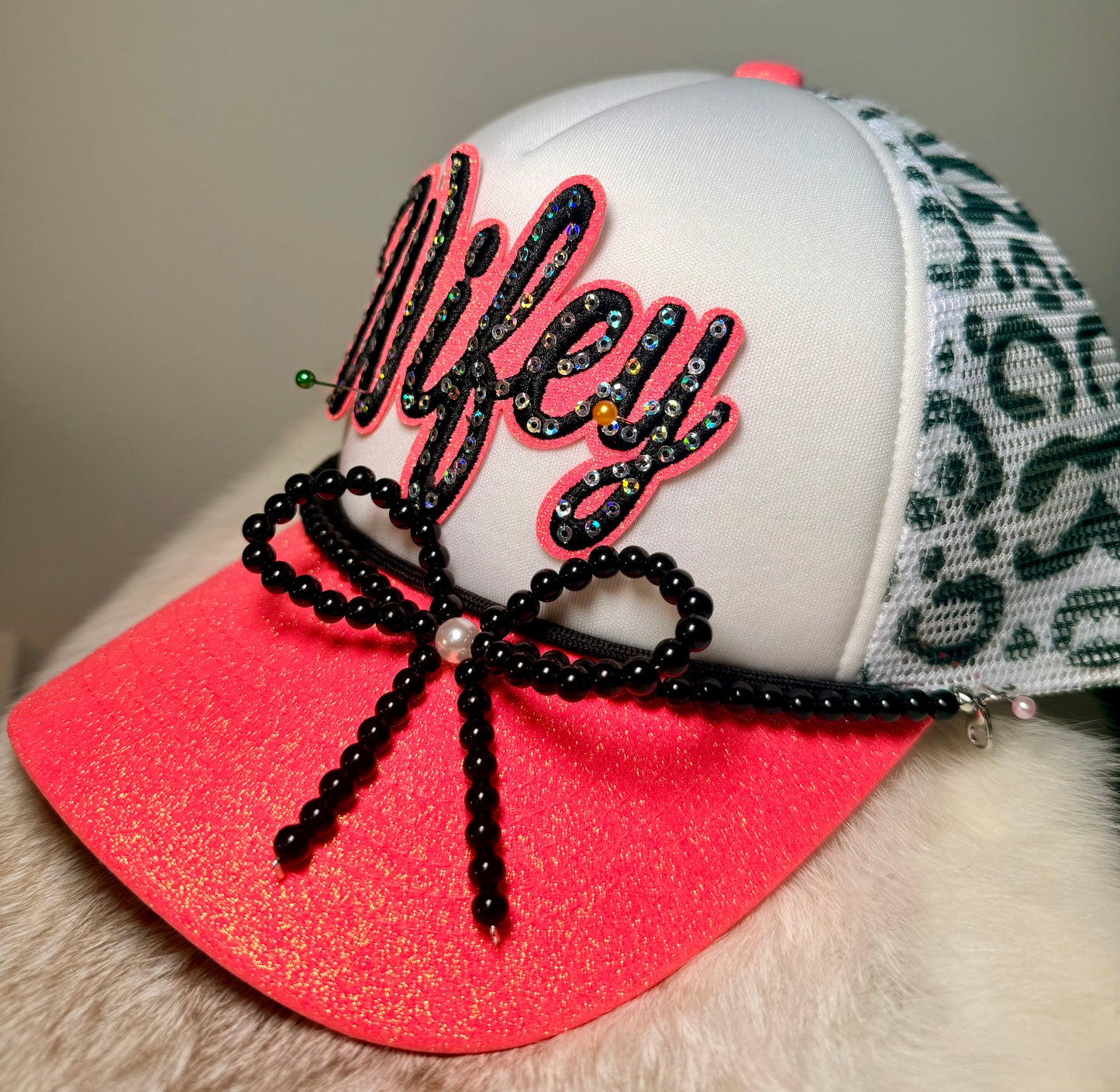 Wifey Trucker Hat | Bridal Trucker Hat | Sparkly Bride Hat | Bachelorette Party Hat | Honeymoon Gift