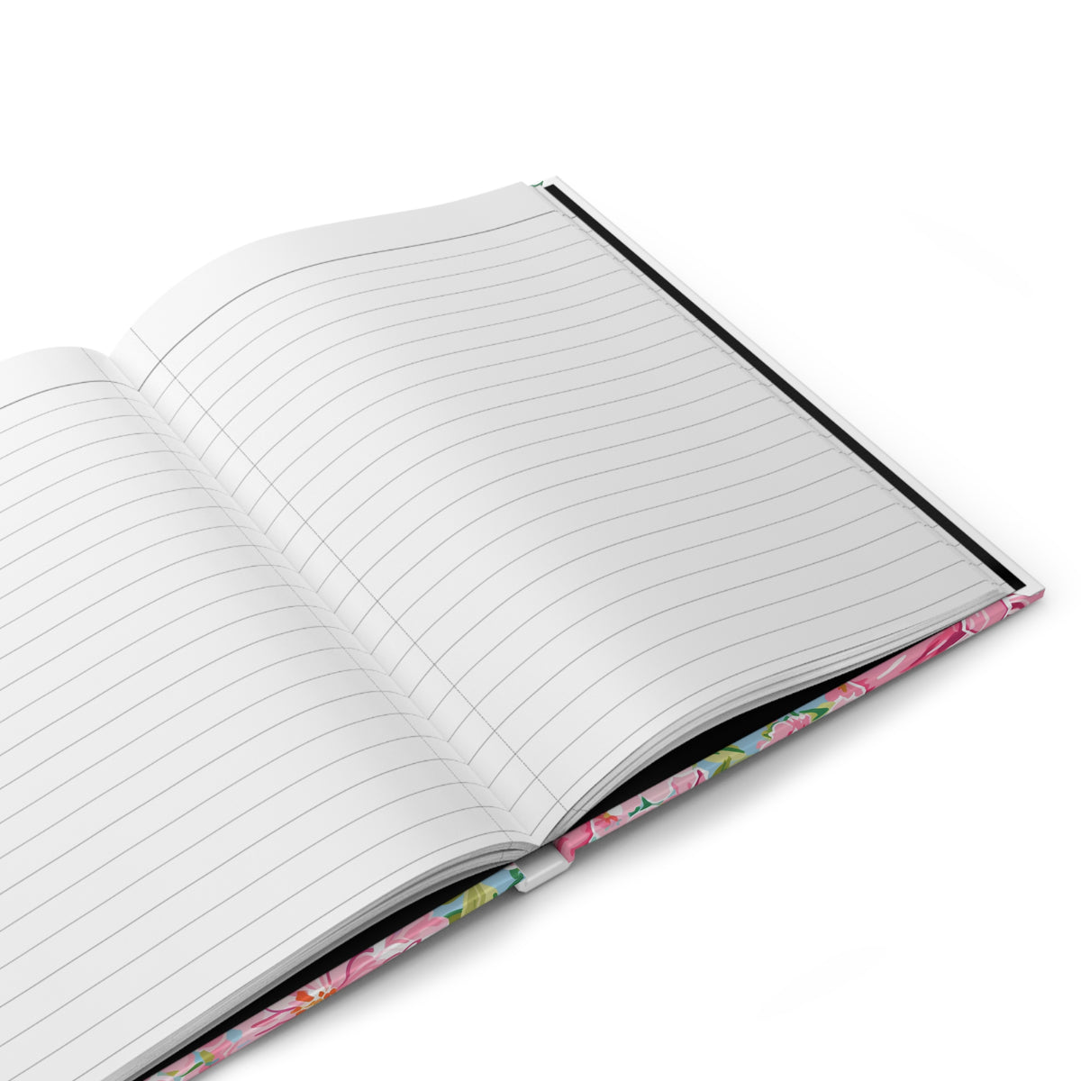 Pink Bow & Floral Hardcover Journal | Lined Notebook