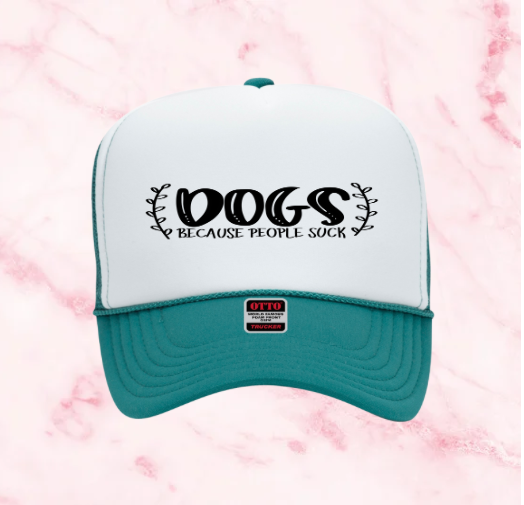 Dog Inspired Graphic Transfer Trucker Hats