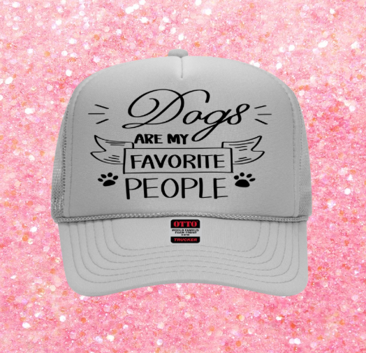 Dog Inspired Graphic Transfer Trucker Hats