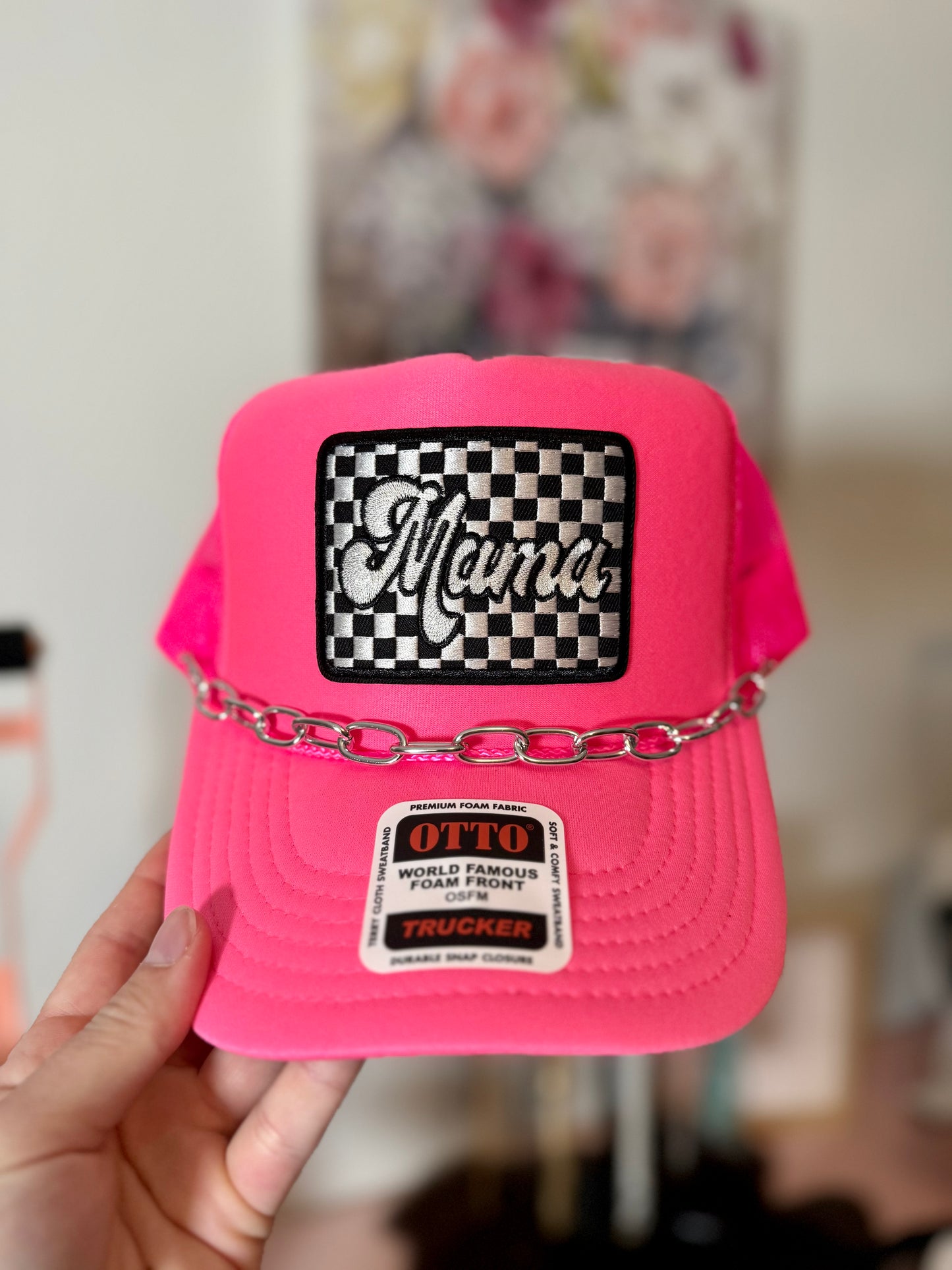 Hot Pink Hustlin’ Mama Trucker Hat