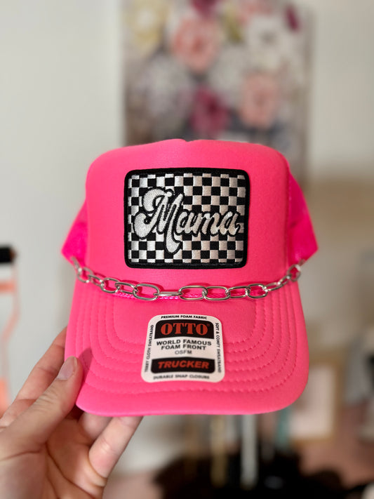 Hot Pink Hustlin’ Mama Trucker Hat