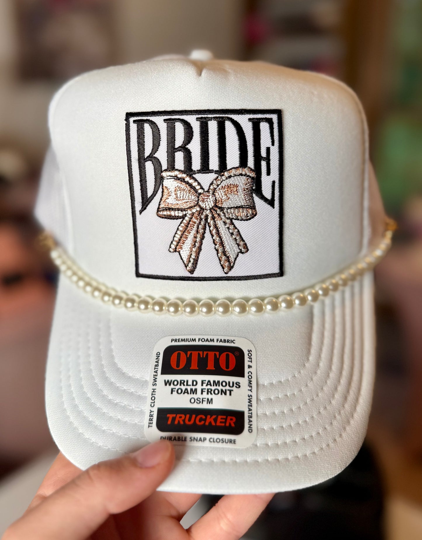 Bride & Pearls Trucker Hat