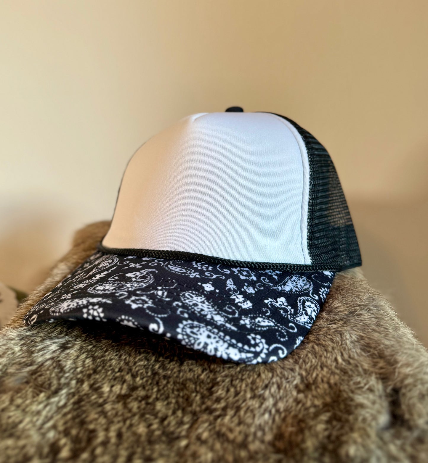 Specialty Blank Patterned Trucker Hats