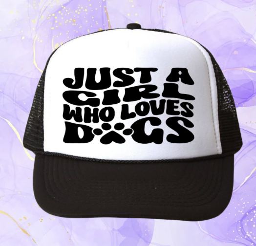 Dog Inspired Graphic Transfer Trucker Hats
