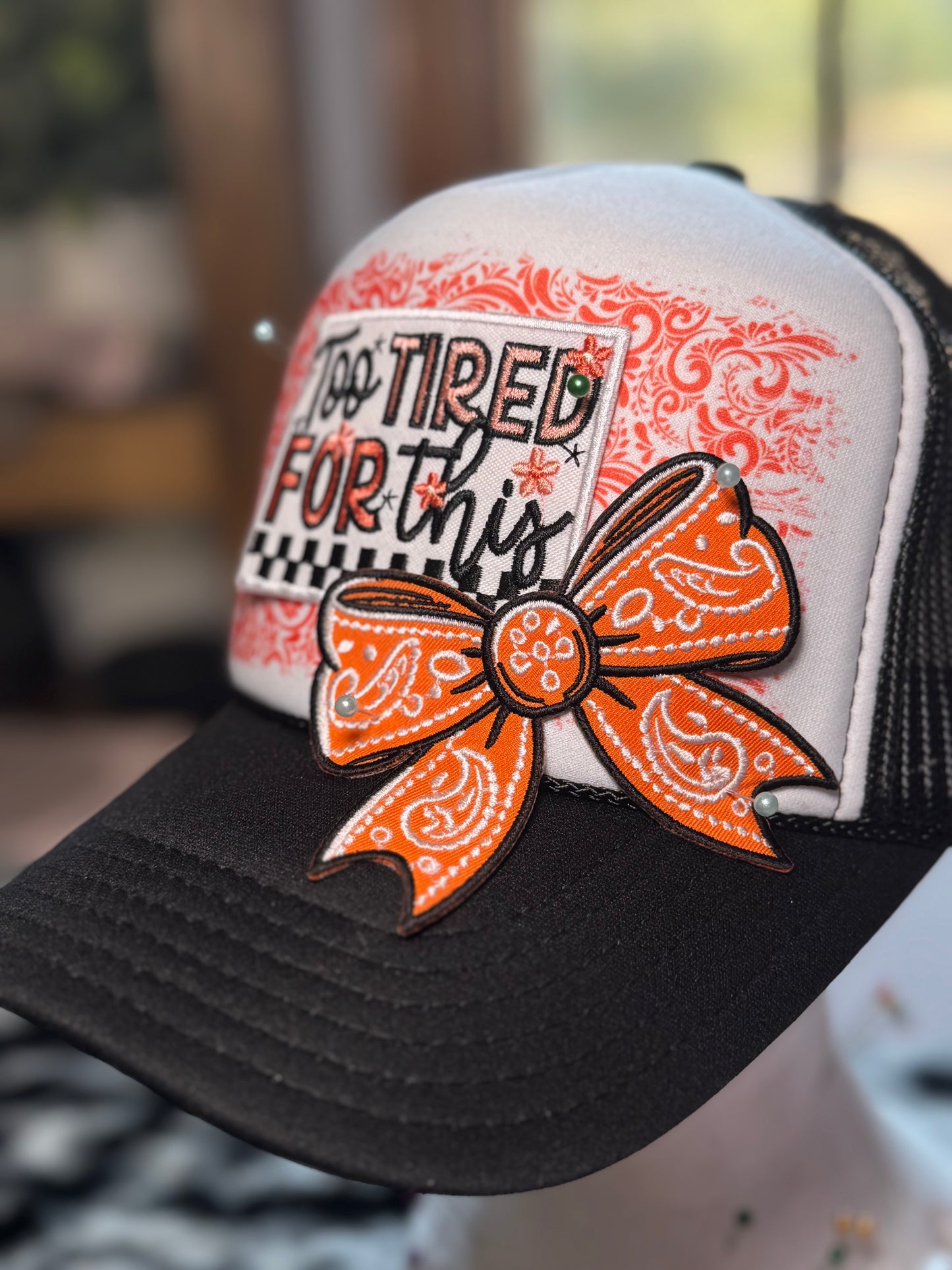 Too Tired for This Trucker Hat