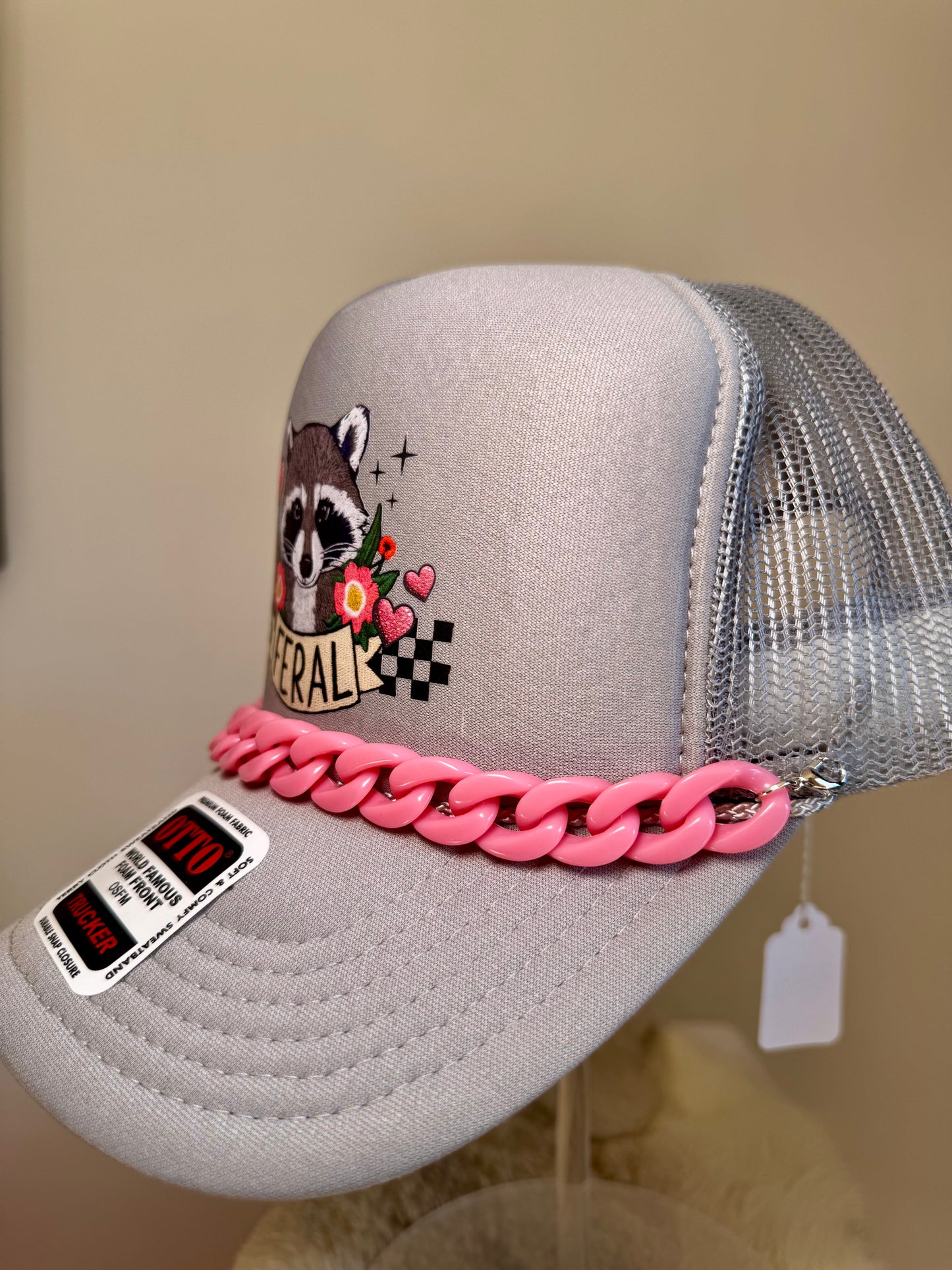Feral Trash Raccoon Trucker Hat