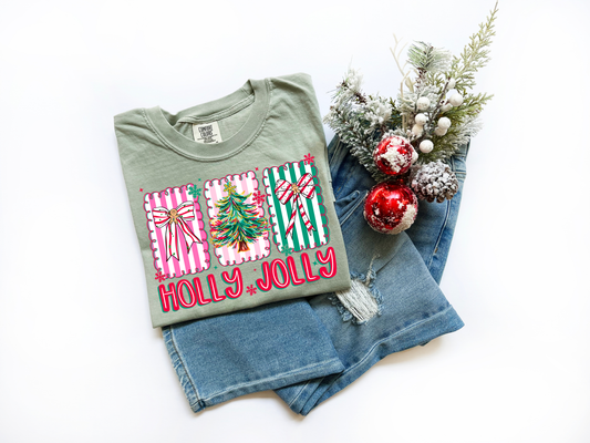 Holly Jolly Christmas Gifts Tee