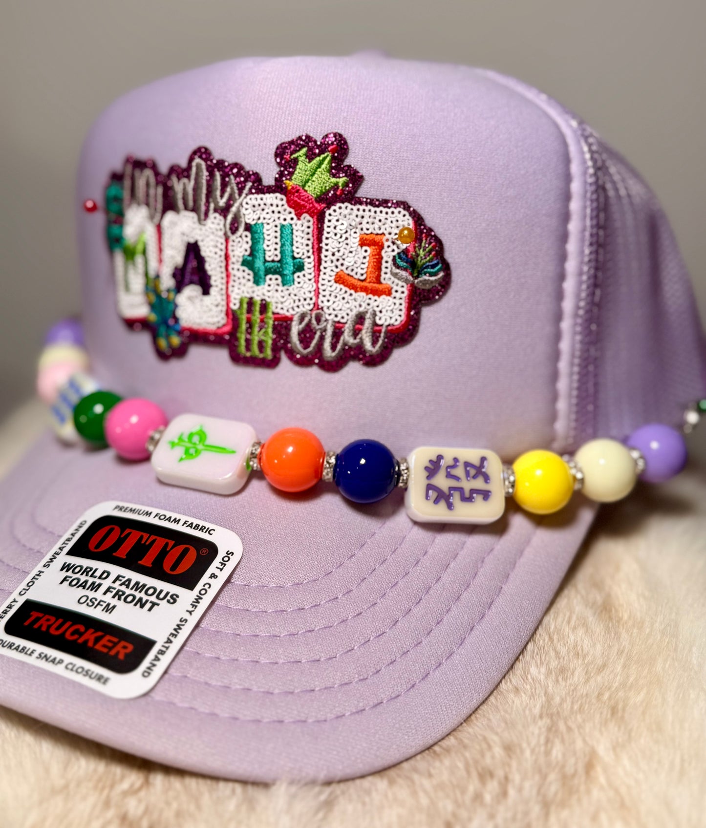 In My Mahj Era Trucker Hat, Mahjong Lover Hat, Lavender Mahjong Hat, Cute Game Night Hat, Boujee Mahjong Hat, Trendy Boutique Trucker Hat