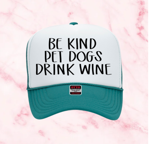 Wine Inspired Graphic Transfer Trucker Hats