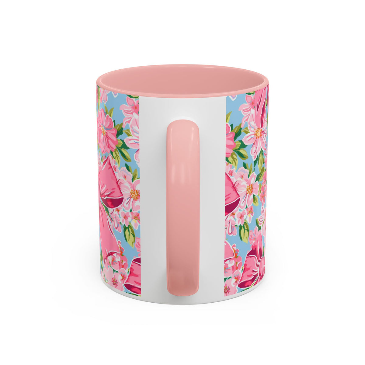 Pink Bow Floral Coffee Mug-11oz Girly Boutique Mug