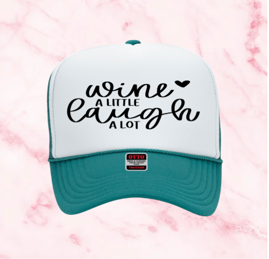 Wine Inspired Graphic Transfer Trucker Hats