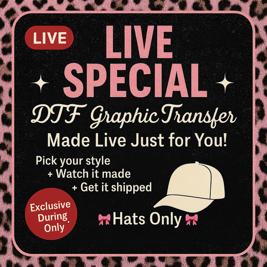 Live Special - Custom *DTF Transfer Trucker Hats*