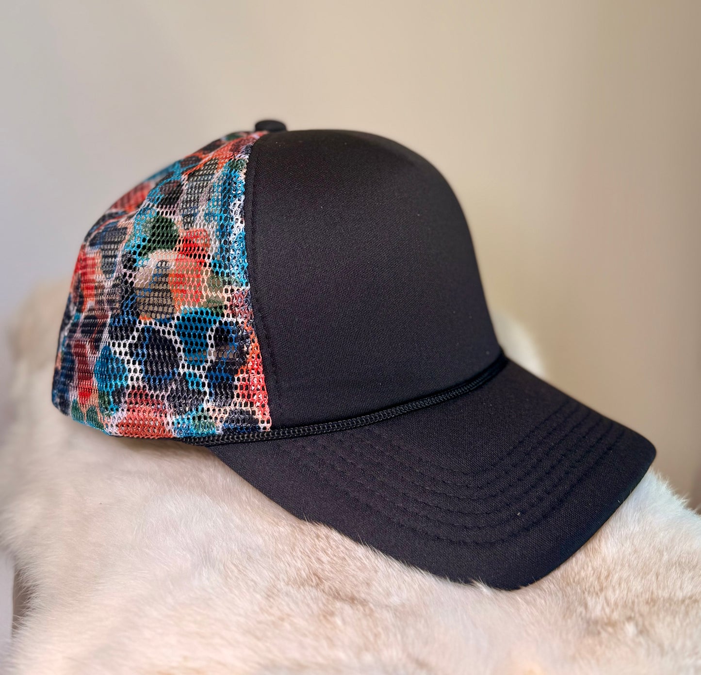 Specialty Blank Patterned Trucker Hats