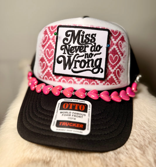 Miss Never Do No Wrong Trucker Hat