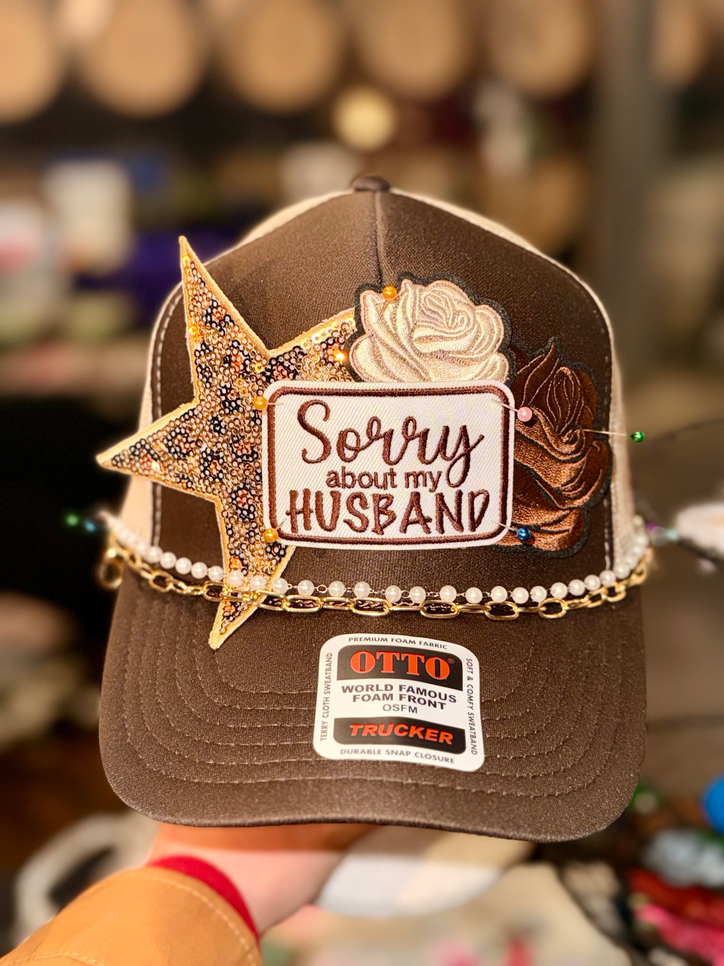 Sorry About My Husband Trucker Hat