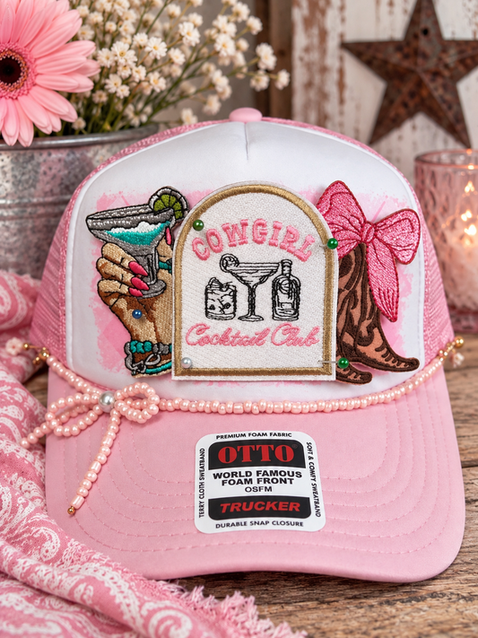 Nashville Bachelorette Cowgirl Hat | Country Concert Outfit Western Trucker Hat | Girls Trip Rodeo Party Hat
