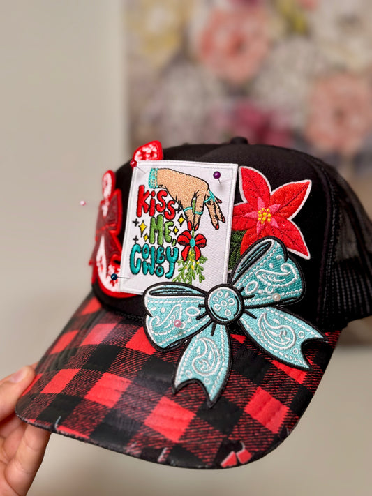 Kiss Me Cowboy Trucker Hat