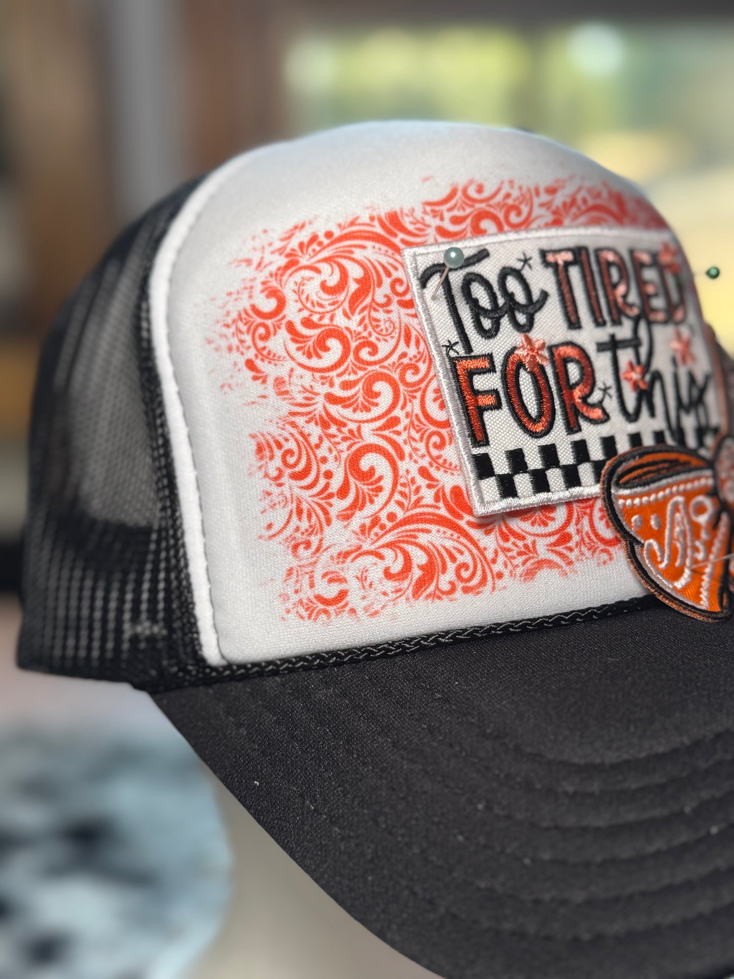 Too Tired for This Trucker Hat