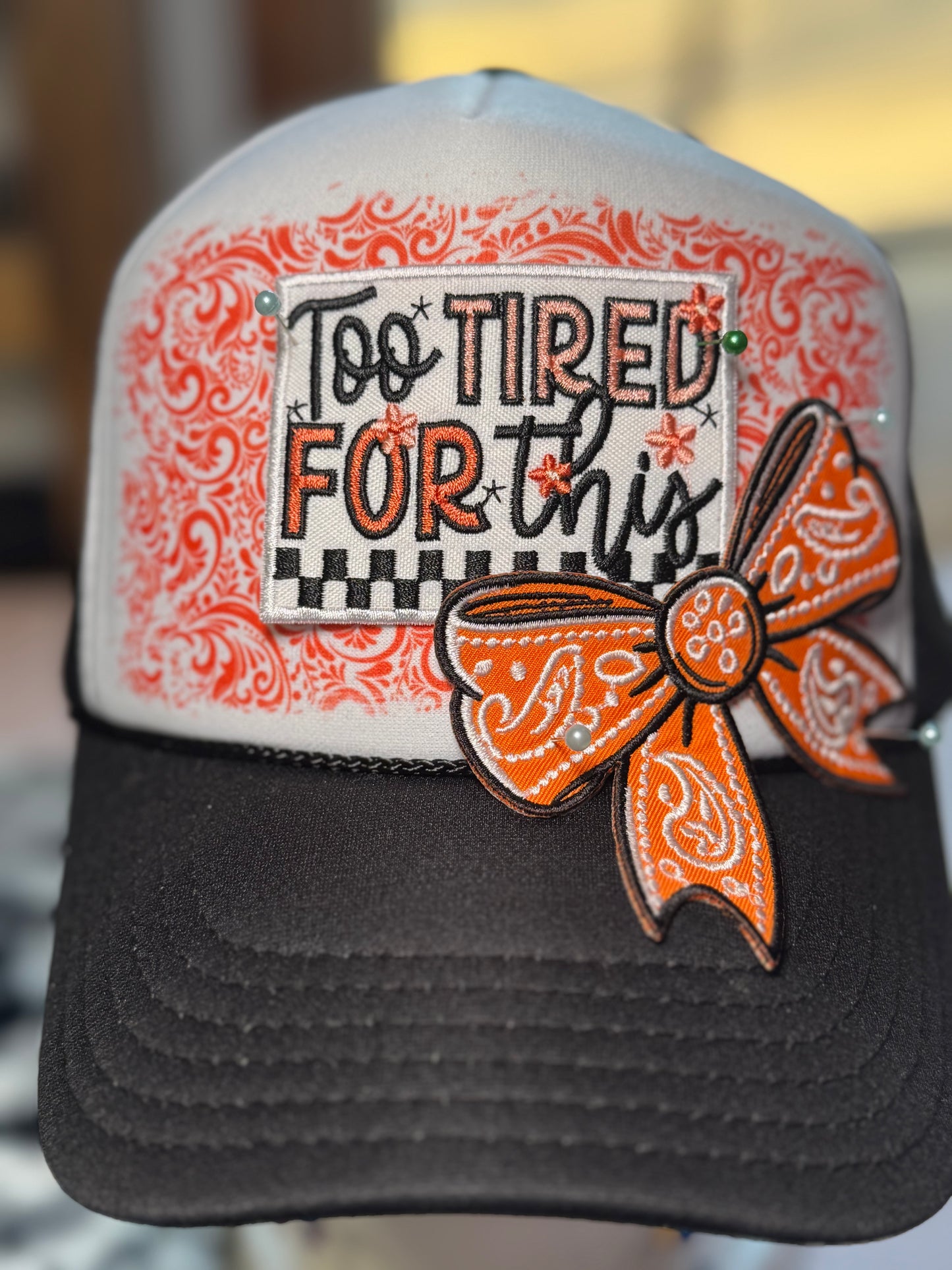 Too Tired for This Trucker Hat