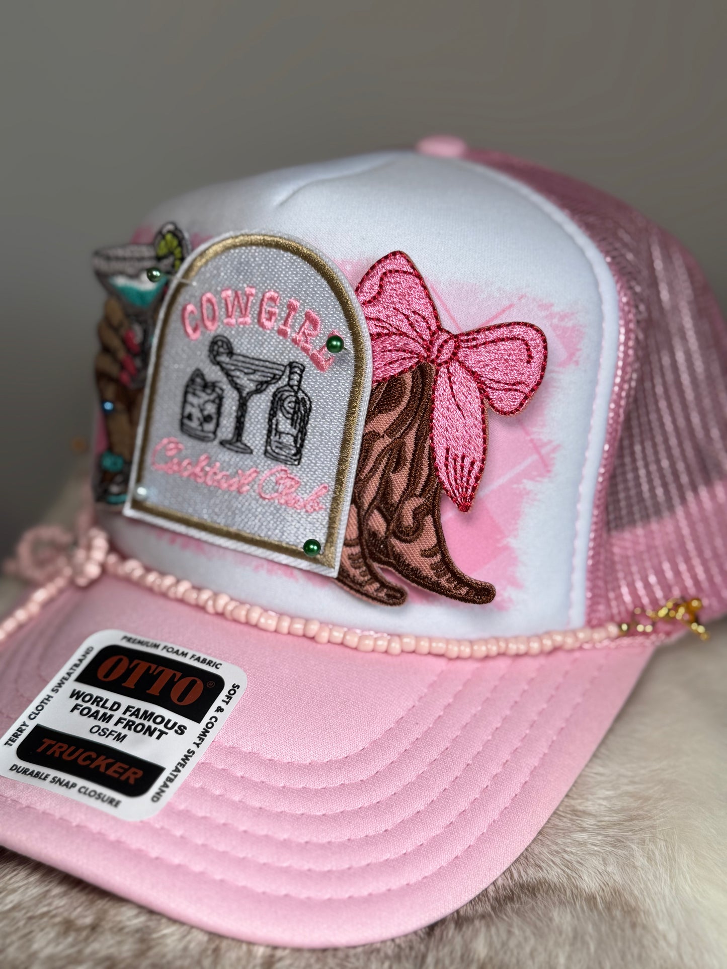 Nashville Bachelorette Cowgirl Hat | Country Concert Outfit Western Trucker Hat | Girls Trip Rodeo Party Hat