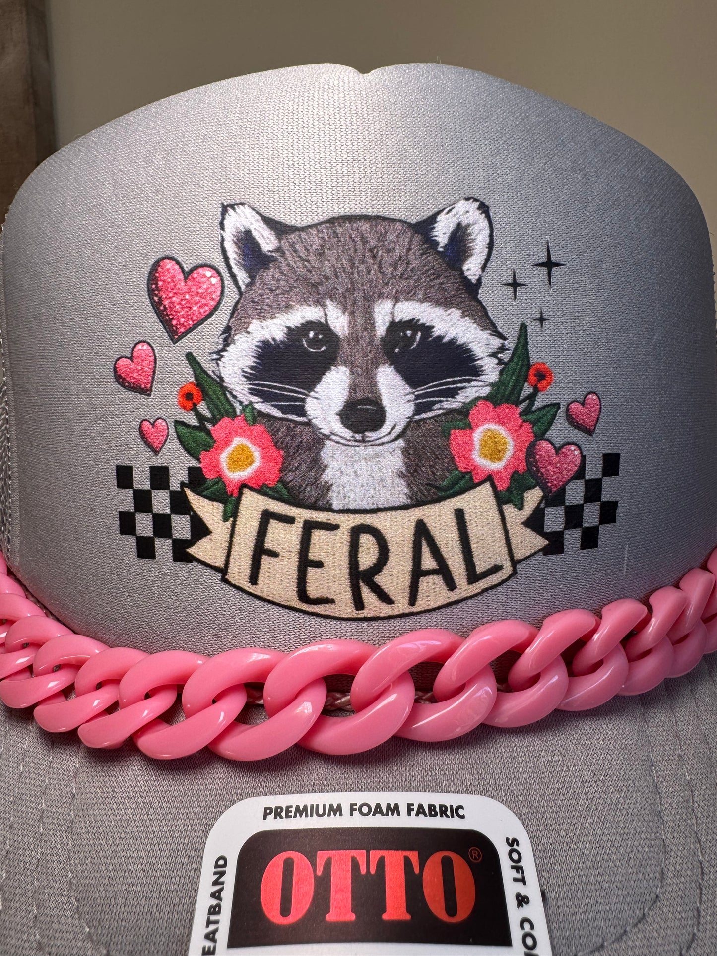 Feral Trash Raccoon Trucker Hat