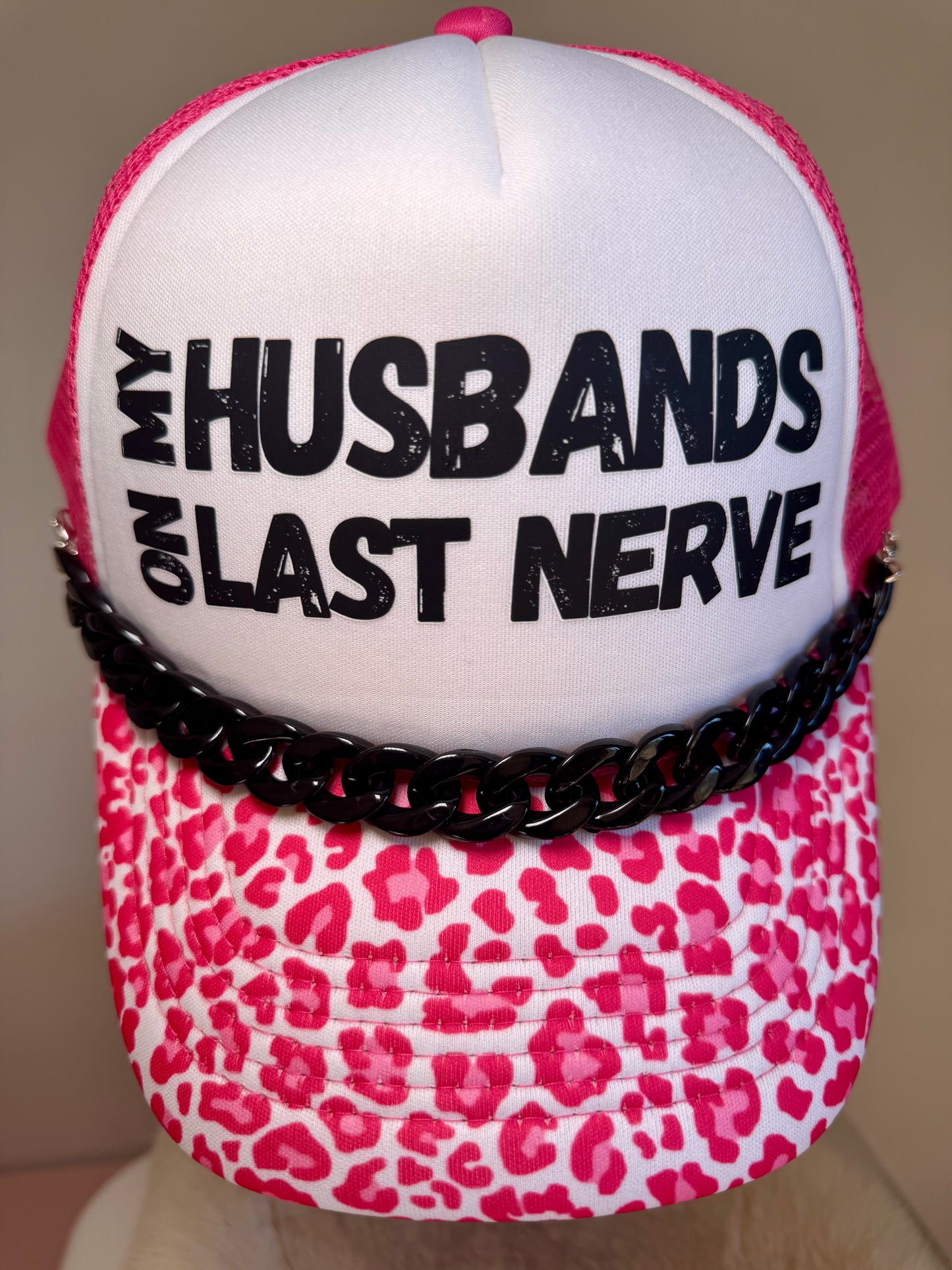 On My Husbands Last Nerve Trucker Hat