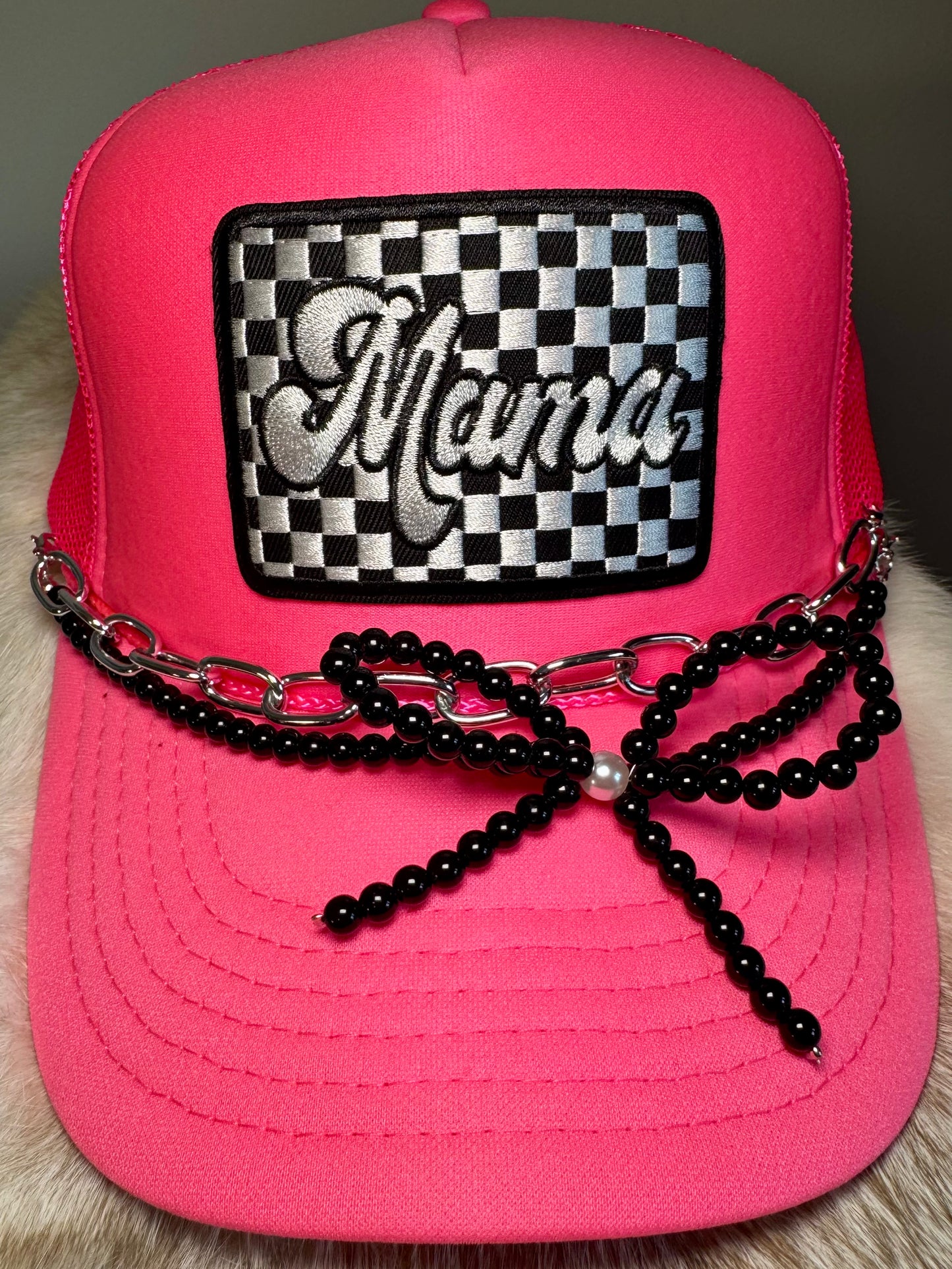 Hot Pink Hustlin’ Mama Trucker Hat