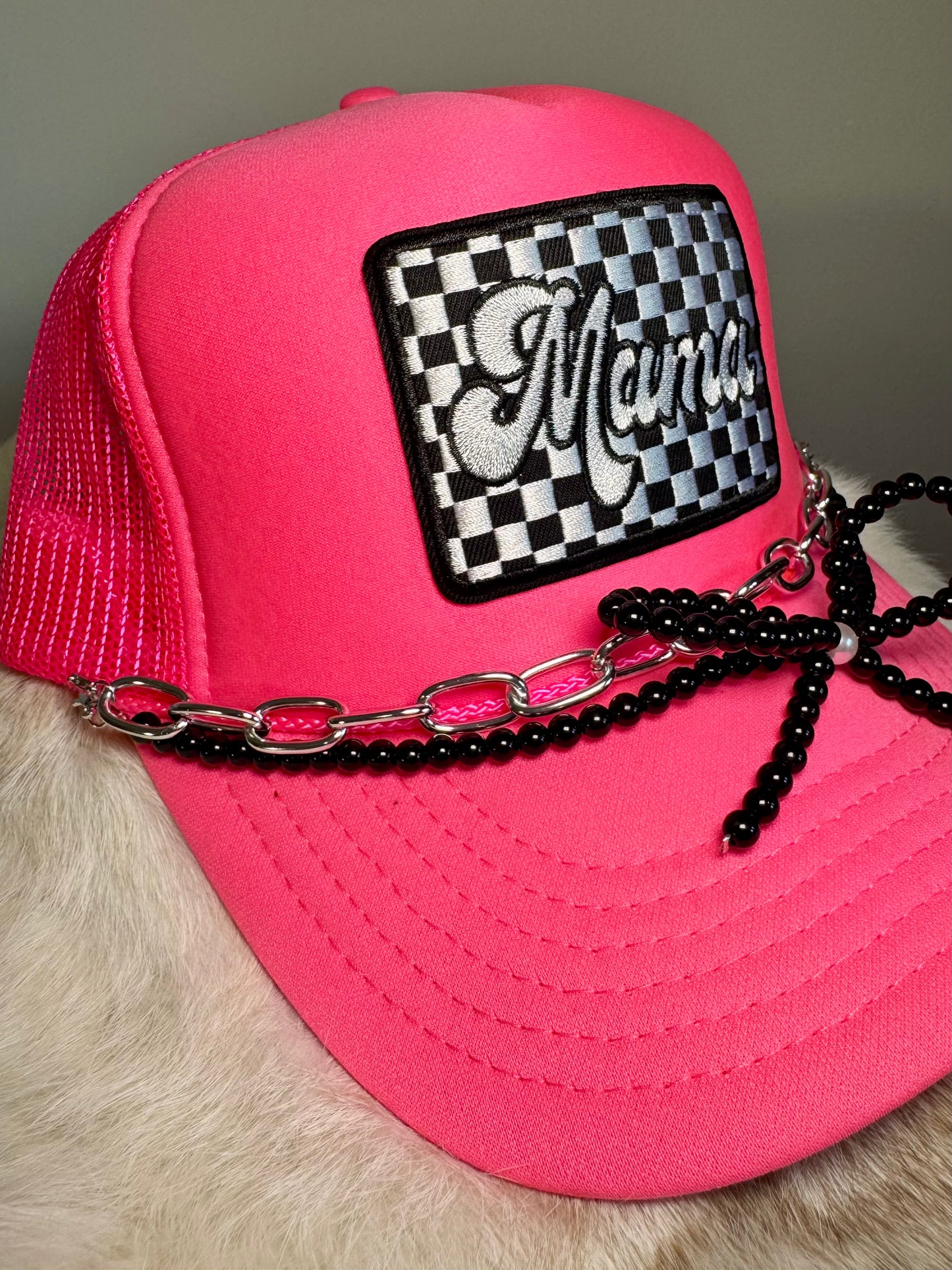 Hot Pink Hustlin’ Mama Trucker Hat