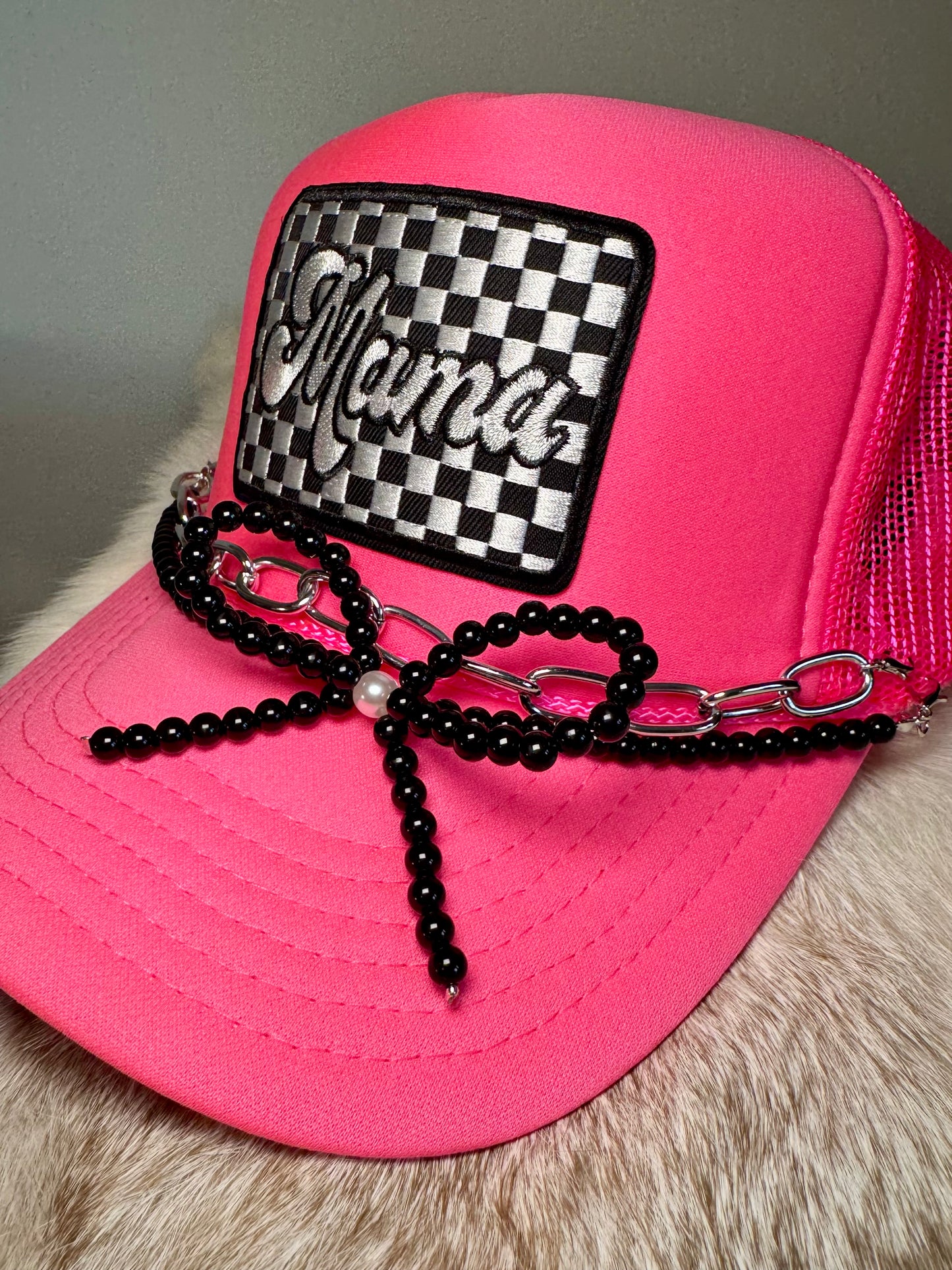 Hot Pink Hustlin’ Mama Trucker Hat