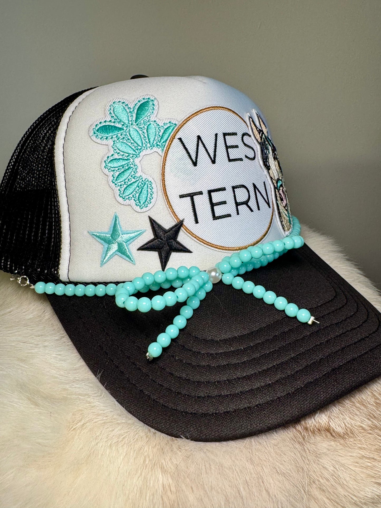 Western & Turquoise Trucker Hat