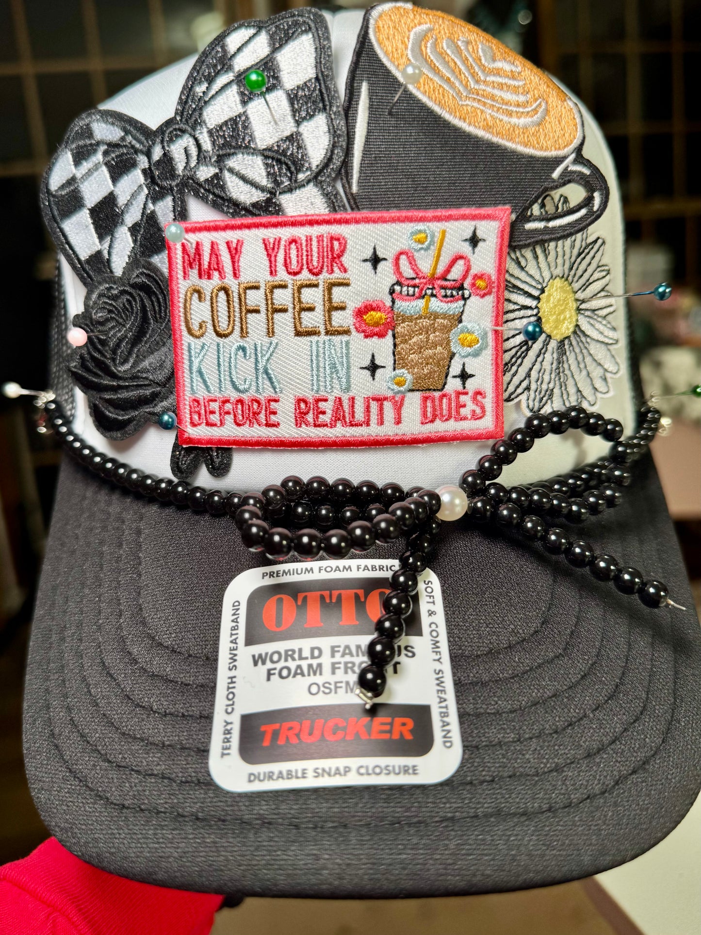 May Your Coffee Kick In Trucker Hat