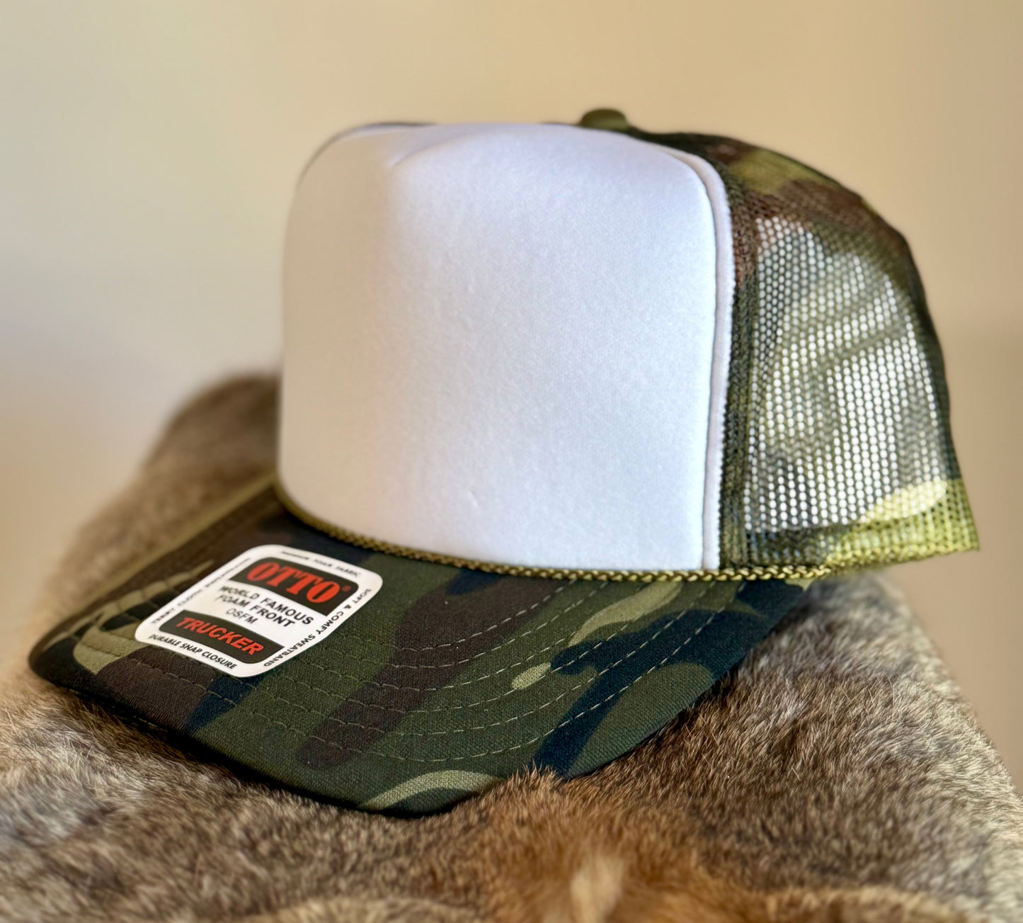 Specialty Blanks & Speciality Patterned Trucker Hat Bases