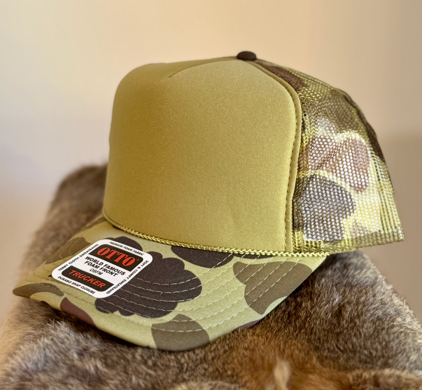 Specialty Blanks & Speciality Patterned Trucker Hat Bases