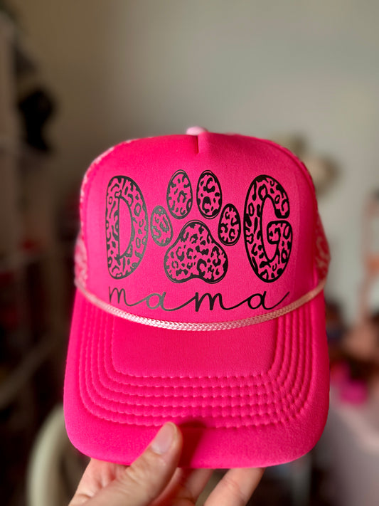 Dog Mama On The Wild Side Trucker Hat