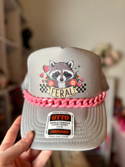 Feral Trash Panda Trucker Hat
