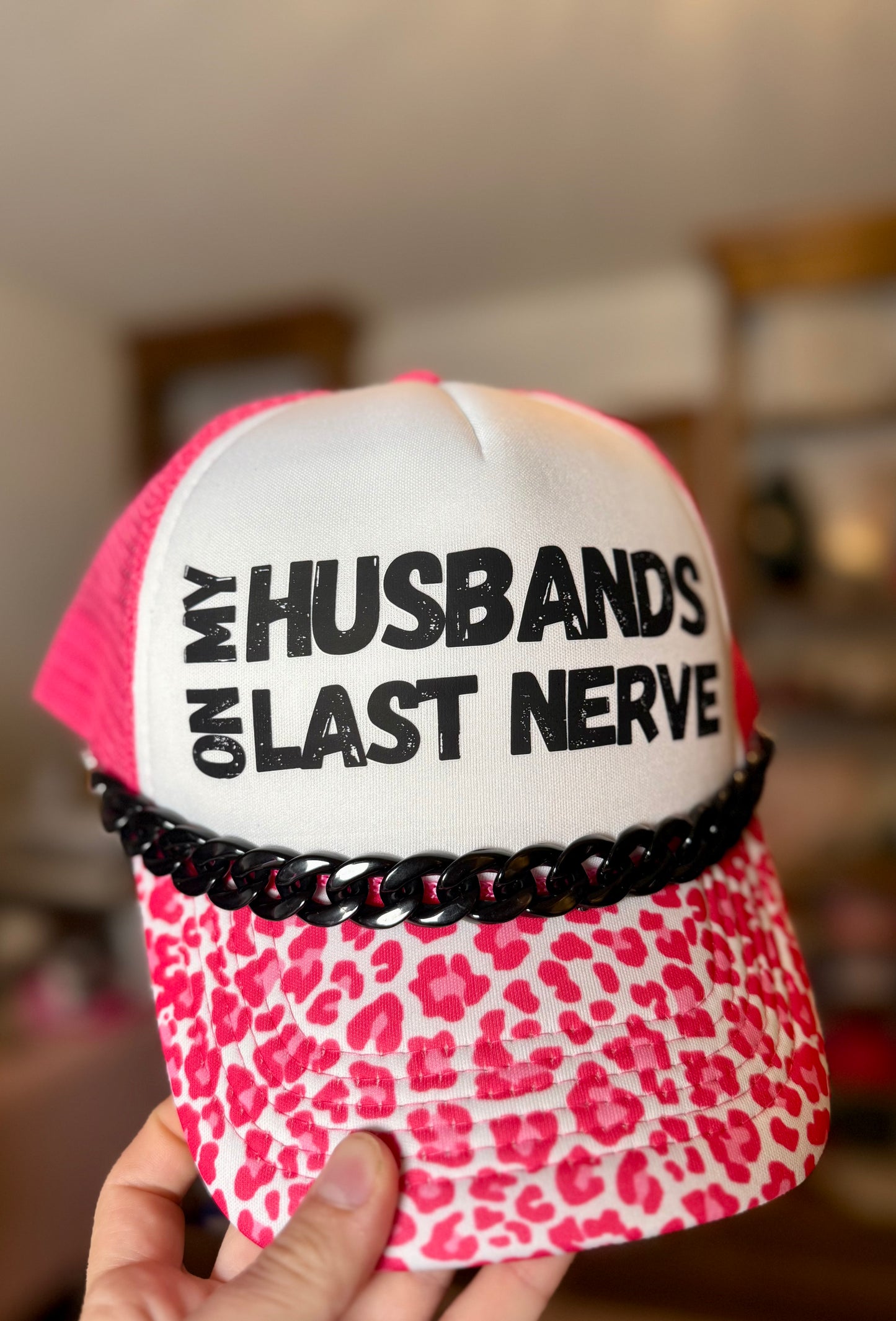 On My Husbands Last Nerve Trucker Hat