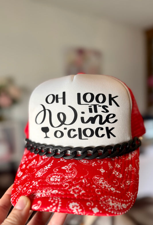 Wine O'Clock Trucker Hat